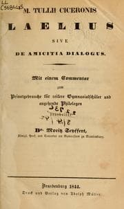 Tapa de Laelius, sive, De amicitia dialogus