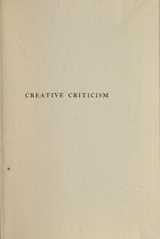 Tapa de Creative criticism