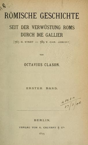 Tapa de Römische Geschichte