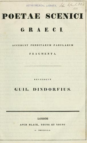 Tapa de Poetae scenici Graeci
