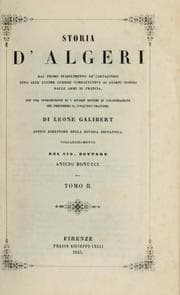 Tapa de Storia d'Algeri, dal primo stabilimento de' Cartaginesi fino alle ultime guerre combattutevi ai giorni nostri dalle armi di Francia
