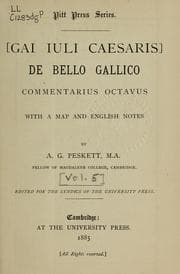 Tapa de De bello Gallico, commentariorum I-VIII