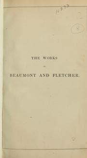 Tapa de The works of Beaumont and Fletcher