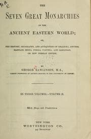 Tapa de The seven great monarchies of the ancient Eastern world