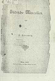 Tapa de Jüdische Miscellen
