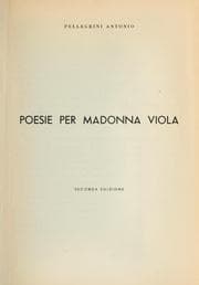 Tapa de Poesie per madonna Viola