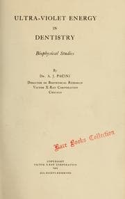 Tapa de Ultra-violet energy in dentistry
