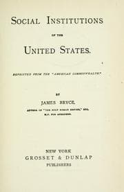 Tapa de Social institutions of the United States