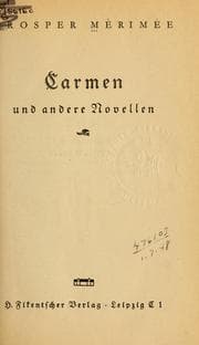 Tapa de Carmen und andere Novellen
