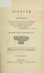 Tapa de Nineveh and its remains