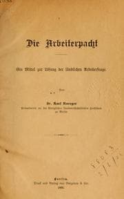 Tapa de Die Arbeiterpacht