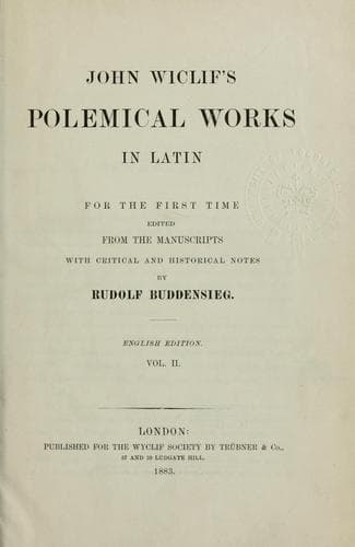 Tapa de Polemical works in Latin