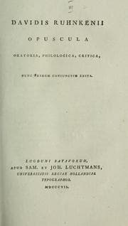 Tapa de Opuscula oratoria, philologica, critica