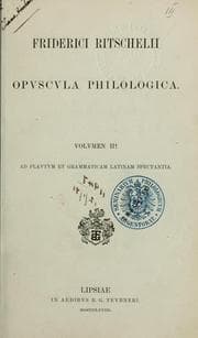 Tapa de Kleine philologische Schriften