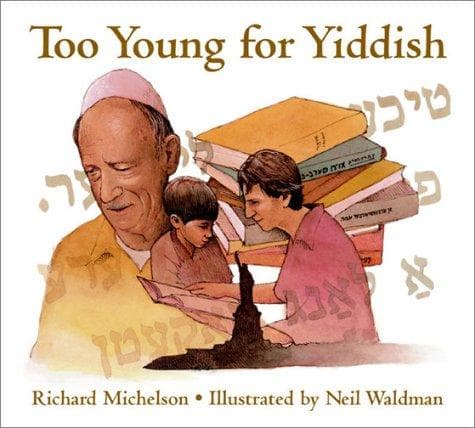 Tapa de Too young for Yiddish