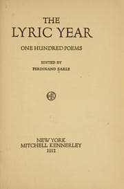 Tapa de The lyric year
