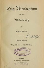 Tapa de Das Wendentum in der Niederlausitz