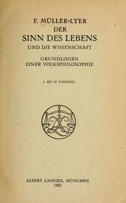 Tapa de Der Sinn der Lebens und die Wissenschaft
