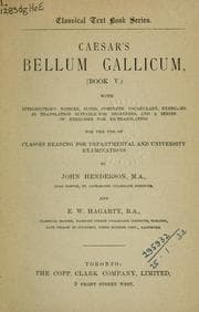 Tapa de Bellum Gallicum (book V)