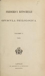 Tapa de Kleine philologische Schriften