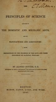 Tapa de The principles of science applied to the domestic and mechanic arts