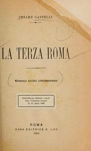 Tapa de La terza Roma