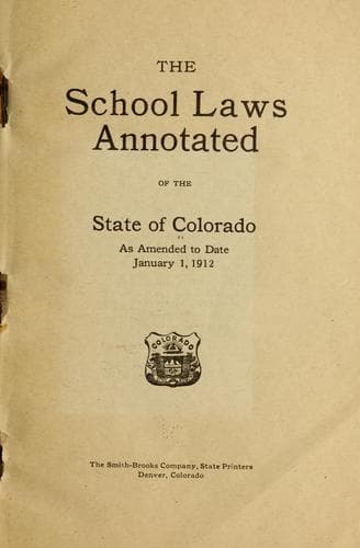 Tapa de The school laws