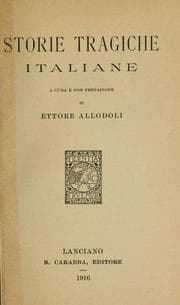 Tapa de Storie tragiche italiane