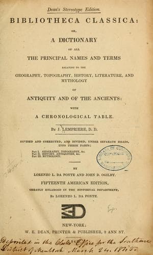 Tapa de Bibliotheca classica
