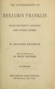 Tapa de The autobiography of Benjamin Franklin, Poor Richard's almanac and other papers