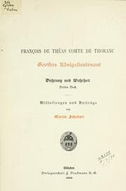 Tapa de François de Théas comte de Thoranc, Goethes Königslieutenant