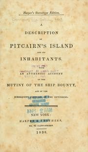 Tapa de A description of Pitcairn's Island and its inhabitants