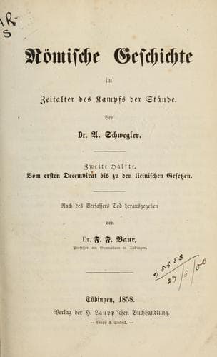 Tapa de Römische Geschichte