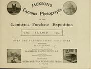 Tapa de Jackson's famous photographs of the Louisiana purchase exposition ...