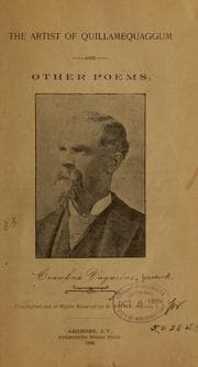 Tapa de The artist of Quillamequaggum, and other poems ...