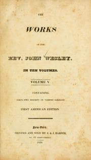 Tapa de The Works of the Rev. John Wesley
