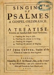 Tapa de Singing of psalmes a gospel-ordinance