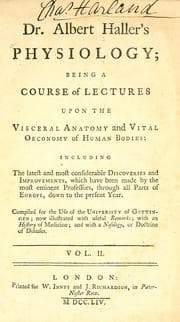 Tapa de Dr. Albert Haller's Physiology