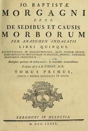 Tapa de Jo. Baptistae Morgagni ... De sedibus et causis morborum per anatomen indagatis libri quinque