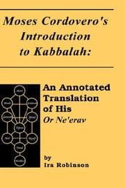 Tapa de Moses Cordovero's introduction to Kabbalah