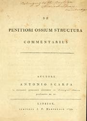 Tapa de De penitiori ossium structura commentarius