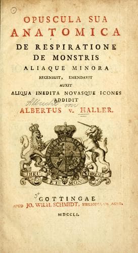Tapa de Opuscula sua anatomica