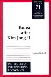 Tapa de Korea after Kim Jong-Il (Policy Analyses in International Economics)
