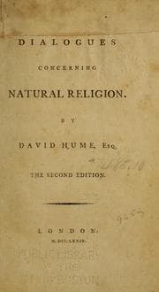 Tapa de Dialogues concerning natural religion