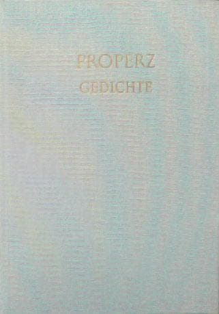 Tapa de Properz: Gedichte