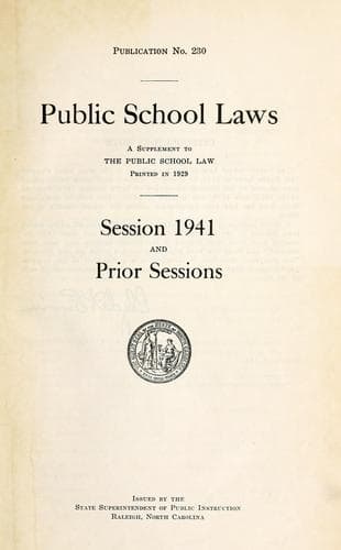 Tapa de Public school laws