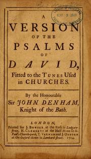 Tapa de A version of the Psalms of David