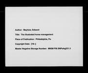 Tapa de The illustrated horse management