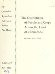Tapa de The distribution of people and crops across the land of Connecticut