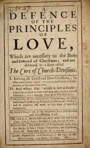 Tapa de A defence of the principles of love